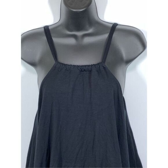 Tobi Women's Sleeveless Adjustable Straps Layered Mini Dress Black Medium NWT - Picture 4 of 11